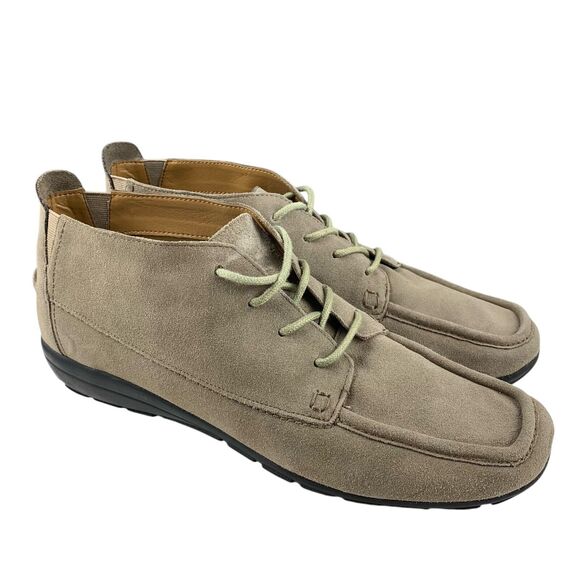 Easy Spirit Women's Adagio Ankle Bootie 11N Taupe Suede Leather Lace Up Shoes - Picture 1 of 11